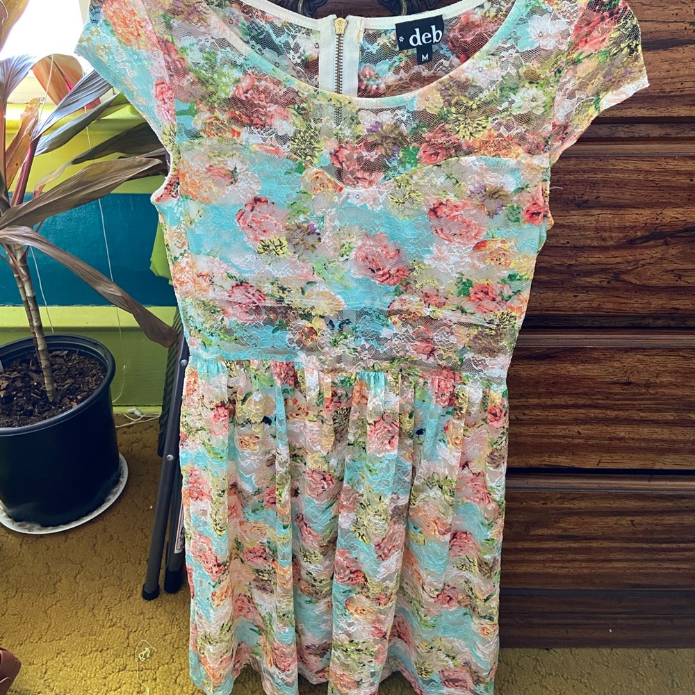 Floral lace dress
